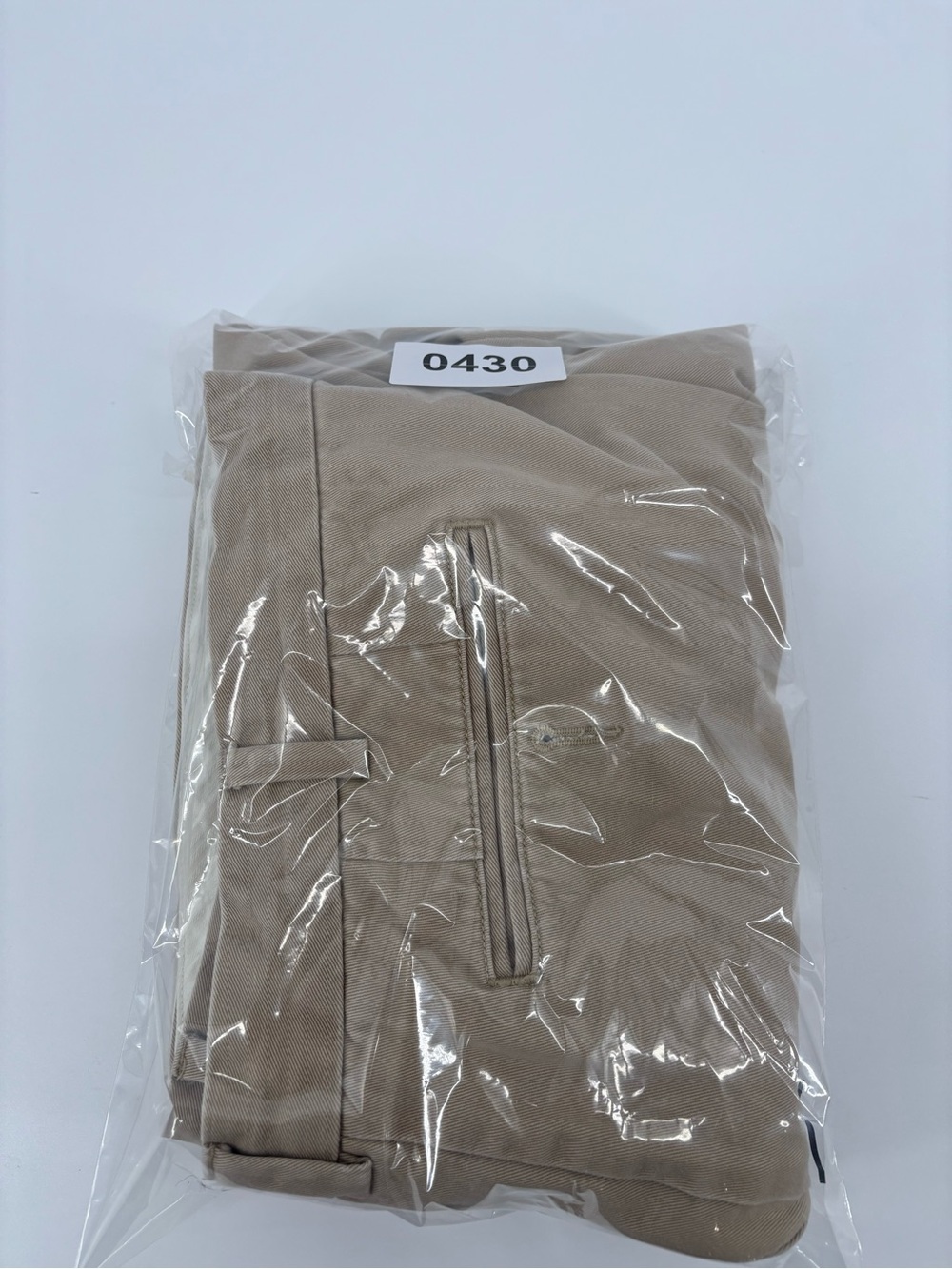 Polo Ralph Lauren Men 38x32 Khaki Chino Pants Flat Front Tan Cotton Trousers 38 - Picture 12 of 12